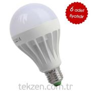 5 Watt Led Ampul - Beyaz Işık - 6 Adet