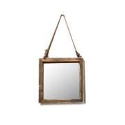 Woodesk Masif Ağaç Ceviz Rengi 30x30 cm Ayna CPT2309-35