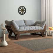 222 Concept Adalar Modern Ceviz - Gri Renk Ahşap Kanepe CPT8113-210