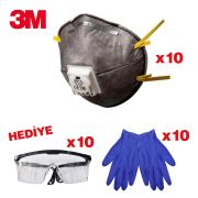 Yüksek Korumalı Maske Ventilli FFP1 3M 9914 10 LU (Hediyeli)