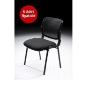 Adore Techno Misafir Koltuğu File Kumaş Siyah (5 ADET) TKVLT-003-FS-5