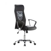 Adore Style Krom Ayaklı Yönetici Koltuğu File Sırt Sentetik Deri VLT-160-FD-1