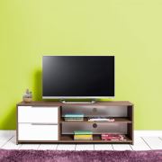 Adore Flat Line Quadro İki Bölmeli ve Çekmeceli TV Dolabı Noce/Lake Beyaz PTV-23-NB-1 tvv98