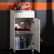 Adore Diamond Çekmeceli Dolap Mobil Tekerlekli Lake Beyaz MDL-02-BY-1 jy21