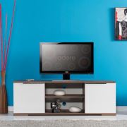 Adore Flat Line Mega Geniş Bölmeli ve Kapaklı Tv Dolabı PTV-24 Noce - Parlak Lake Beyazı