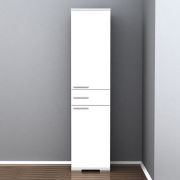 Adore Diamond 2 Kapaklı Tek Çekmeceli Dolap - Lake Beyaz MDL-21-PB-1 hgfd44