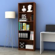 Adore Modern 5 Raflı Kitaplık Ceviz