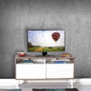 Adore Retro Slide Tv Sehpası - Latte-Soft Beyaz TVR-320-LB-1