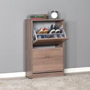 Adore Flat Duo 2 Katlı Ayakkabılık Dolabı - Latte