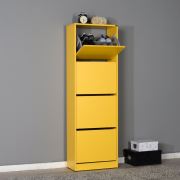 Adore Flat Duo 4 Katlı Ayakkabılık Dolabı - Sarı
