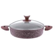 Aksu Extra Granit Karnıyarık Tencere 28 cm - Mürdüm