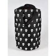 Skull Siyah Çamaşır Sepeti