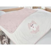 Alla Turca Bambu Bebek Battaniyesi-Pembe Tavşan