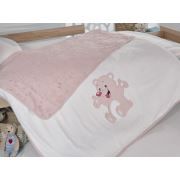 Alla Turca Bambu Bebek Battaniyesi-Pembe Ayı