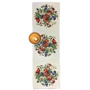 Alla Turca Runner Beyaz Kanaviçe 40x140 cm