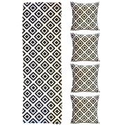 Alla Turca Runner + 4 Kırlent Set - AT6758