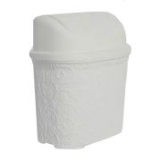 Dantel Klik Çöp Kovası 5,5 Lt. Beyaz