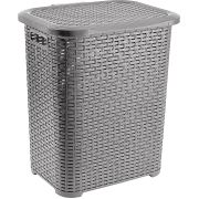 Eko Rattan Kirli Çamaşır Sepeti 45 Lt. Gri