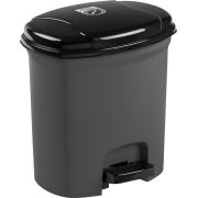 Lüks Pedallı Çöp Kovası Gri 7 Lt No:2