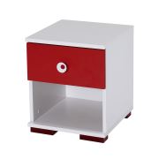 Alpino Red Komodin Beyaz / Kırmızı