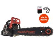 AnadoluPower CY 6030 Benzinli Ağaç Kesim Motoru ( Yedek 38 diş Zincir Hediye )