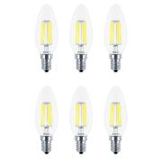 Apliqa E14 Flament Led Ampul 4 Watt 6 Adet 3000 Kelvin