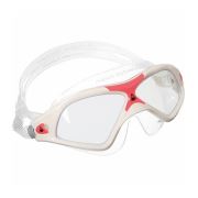 Aqua Sphere Yüzücü Gözlügü Seal xp2 Lady Seffaf Lens Beyaz/Kırmızı Çerçeve Seffaf Etekli