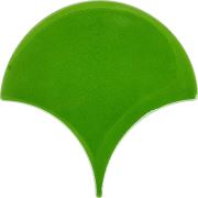 Armada Çini 17*17 cm AL-52 Fıstık Yeşili Balık Pulu Damla Desenli Çini Seramik Krakleli