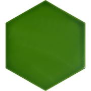 Armada Çini 15*17 cm AL 57 Fıstık Yeşili Düz Altıgen Çini Karo Krakleli Çatlatma Sırlı