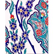 Armada Çini 20x25 Cm AC 1013 Kütahya Cami Çinisi Osmanlı Desenli Seramik Çini Karo