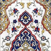 Armada Çini 20x20 cm SP 79 Kütahya Cami Çinisi Osmanlı Desenli Seramik Çini Karo