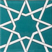 Armada Çini 20x20 Cm SP 94 Yıldız Kütahya Cami Çinisi Selçuklu Desenli Seramik Çini Karo