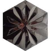 Armada Çini 15x17 Cm AL 22 platin Çiçekli Altıgen Kütahya Çini Desenli Modern Banyo Seramikleri