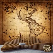 ArtWall Yapışkanlı Harita Resimli Duvar Kağıdı 100x100 cm