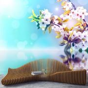 ArtWall Yapışkanlı Çiçek Resimli Duvar Kağıdı 450x450 cm