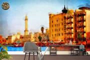 ArtWall Yapışkanlı Şehir Resimli Duvar Kağıdı 260x200 cm