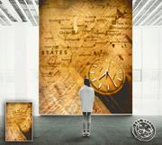 ArtWall Yapışkanlı Harita Resimli Duvar Kağıdı 300x240 cm
