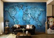ArtWall Yapışkanlı Harita Resimli Duvar Kağıdı 320x260 cm