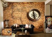 ArtWall Yapışkanlı Harita Resimli Duvar Kağıdı 280x220 cm