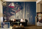 ArtWall Yapışkanlı Harita Resimli Duvar Kağıdı 180x120 cm