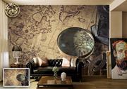 ArtWall Yapışkanlı Harita Resimli Duvar Kağıdı 160x100 cm