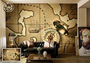 ArtWall Yapışkanlı Harita Resimli Duvar Kağıdı 160x100 cm