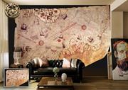 ArtWall Yapışkanlı Harita Resimli Duvar Kağıdı 160x100 cm