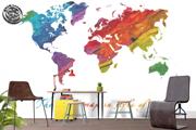 ArtWall Yapışkanlı Harita Resimli Duvar Kağıdı 160x100 cm