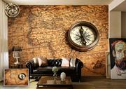 ArtWall Yapışkanlı Harita Resimli Duvar Kağıdı 160x100 cm