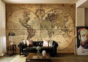 ArtWall Yapışkanlı Harita Resimli Duvar Kağıdı 200x140 cm