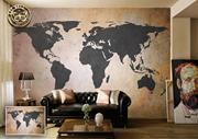 ArtWall Yapışkanlı Harita Resimli Duvar Kağıdı 260x200 cm