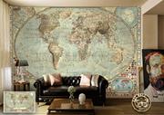 ArtWall Yapışkanlı Harita Resimli Duvar Kağıdı 200x140 cm