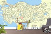 ArtWall Yapışkanlı Harita Resimli Duvar Kağıdı 220x160 cm