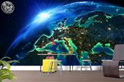 ArtWall Yapışkanlı Dünya-Uzay Resimli Duvar Kağıdı 160x100 cm